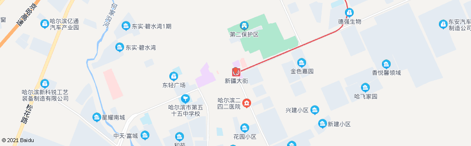 哈尔滨新疆大街(友协大街)_公交站地图_哈尔滨公交_妙搜公交查询2024
