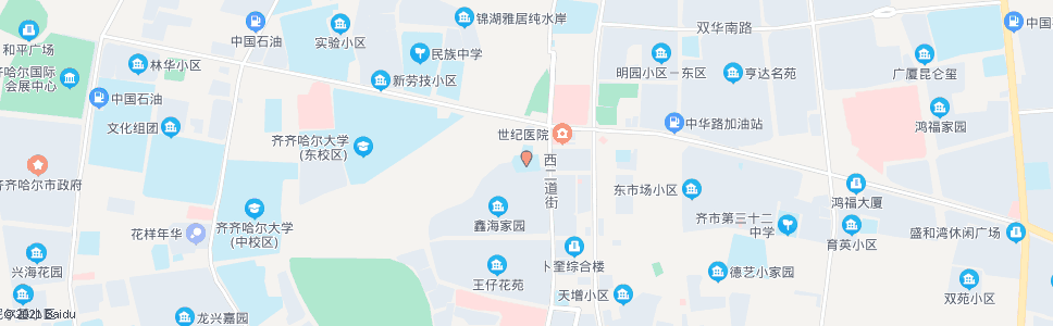 齐齐哈尔回民小学_公交站地图_齐齐哈尔公交_妙搜公交查询2024