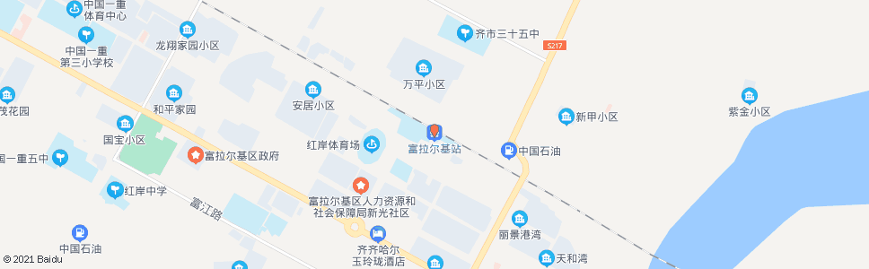 齐齐哈尔平安桥(富拉尔基)_公交站地图_齐齐哈尔公交_妙搜公交查询2024