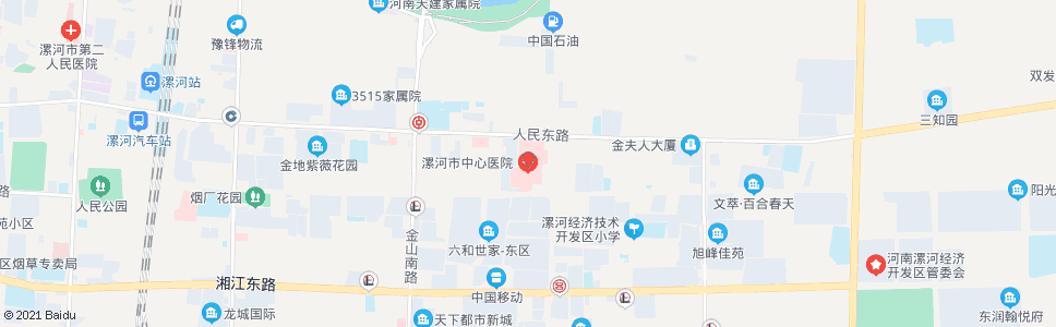 漯河市人民医院_公交站地图_漯河公交_妙搜公交查询2024