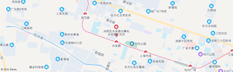 洛阳长安路景华路口南_公交站地图_洛阳公交_妙搜公交查询2024