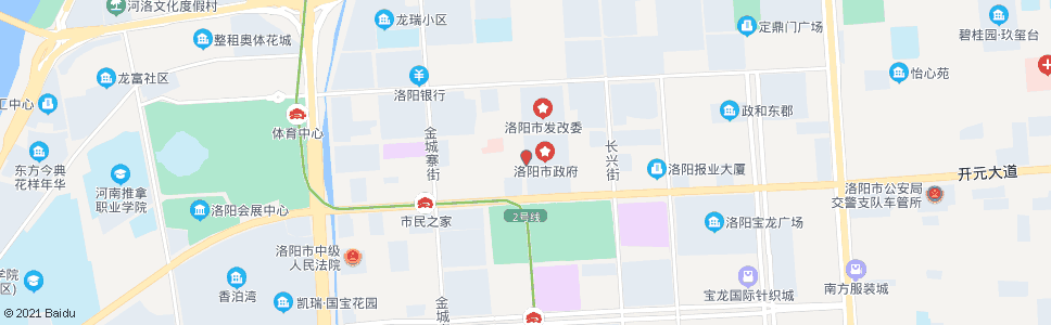 洛阳市委西门(市府西街政和路口北)_公交站地图_洛阳公交_妙搜公交查询2024