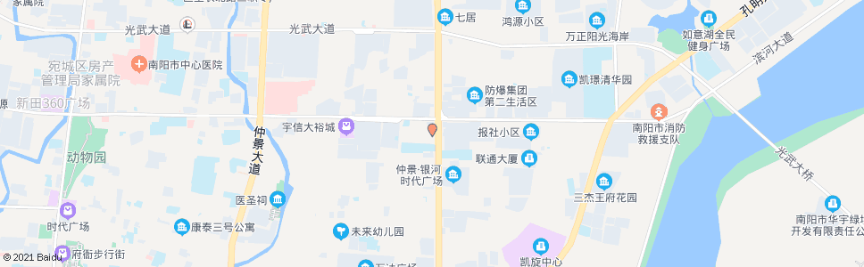 南阳明珠鞋城(小天鹅大酒店)_公交站地图_南阳公交_妙搜公交查询2024