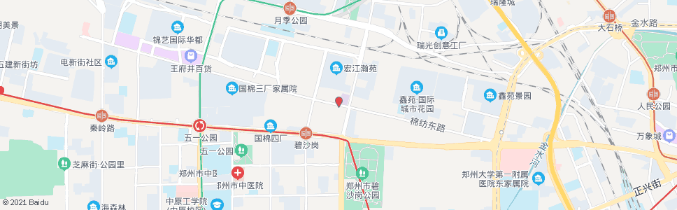 郑州嵩山路棉纺路站_公交站地图_郑州公交_妙搜公交查询2024