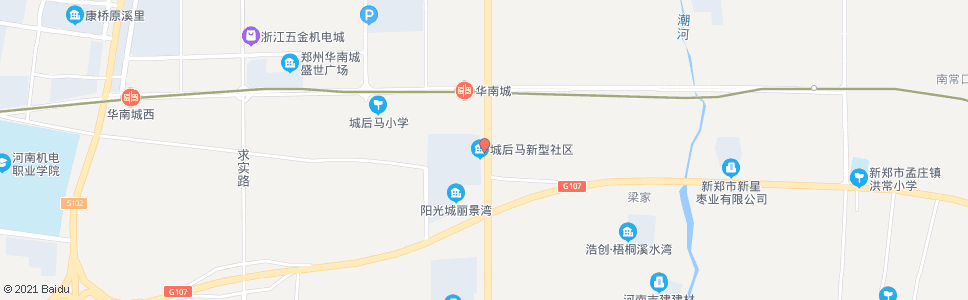 郑州城后马_公交站地图_郑州公交_妙搜公交查询2024