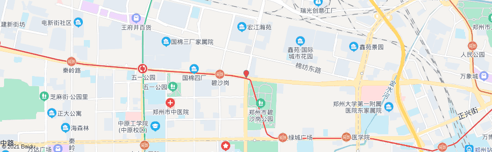 郑州嵩山路建设路站_公交站地图_郑州公交_妙搜公交查询2024