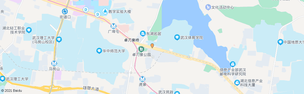 武汉珞喻路珞喻路卓刀泉中学_公交站地图_武汉公交_妙搜公交查询2024