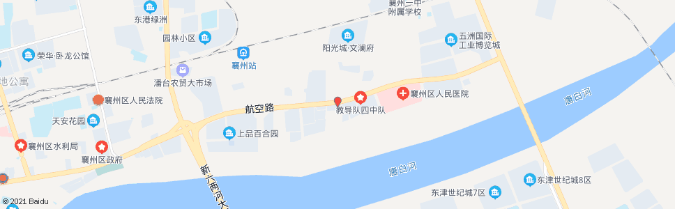 襄阳航空路华强路口(襄阳普济医院)_公交站地图_襄阳公交_妙搜公交查询2024