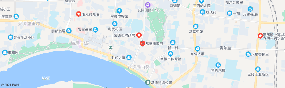 常德市政府_公交站地图_常德公交_妙搜公交查询2024