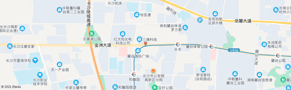 长沙桐梓坡路东方红路口_公交站地图_长沙公交_妙搜公交查询2024