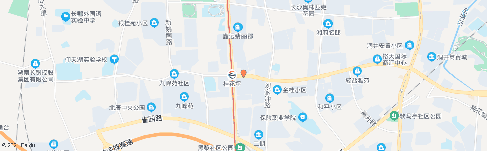 长沙时代阳光大道芙蓉路口_公交站地图_长沙公交_妙搜公交查询2024