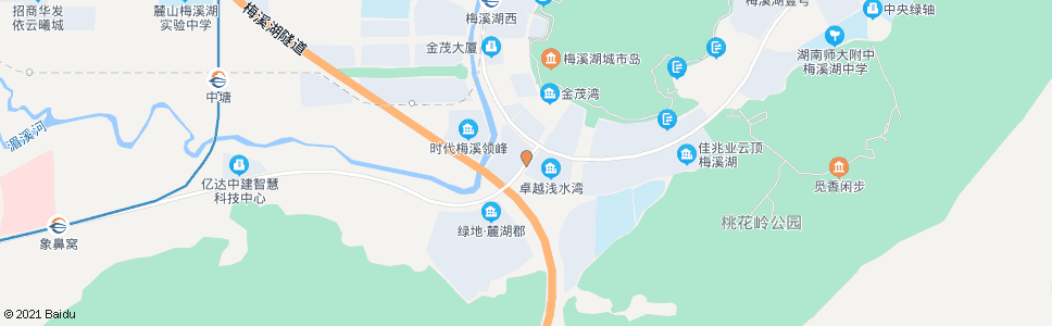 长沙梅溪湖路泉水路口_公交站地图_长沙公交_妙搜公交查询2024