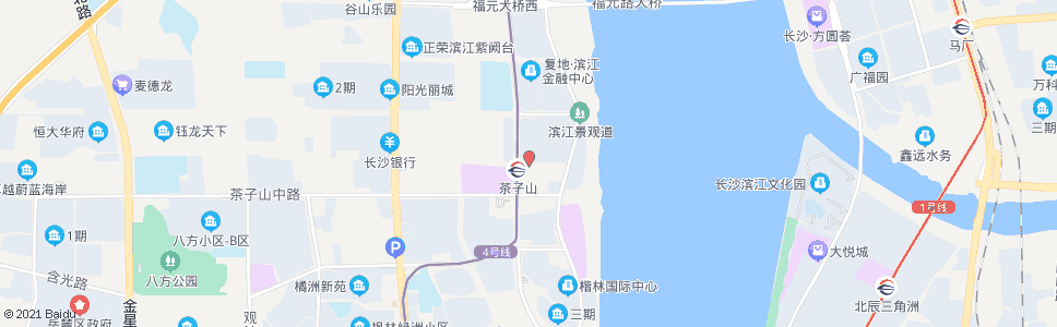 长沙岳华路支路九路口_公交站地图_长沙公交_妙搜公交查询2024