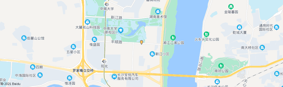 长沙丰顺路麻园路口_公交站地图_长沙公交_妙搜公交查询2024