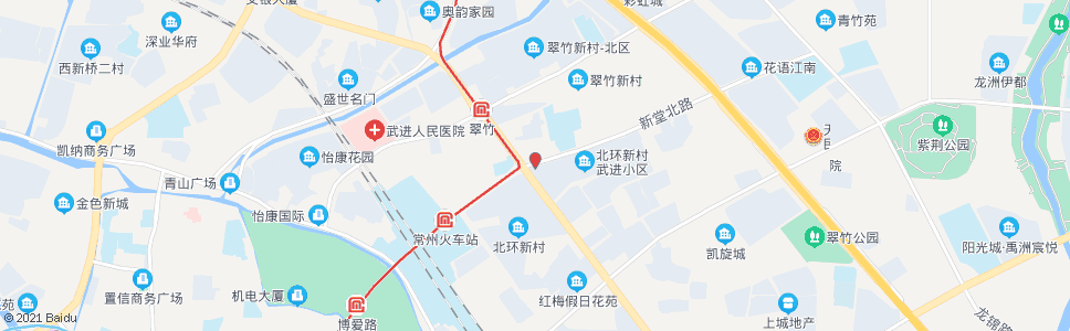 常州飞龙路新堂路_公交站地图_常州公交_妙搜公交查询2024