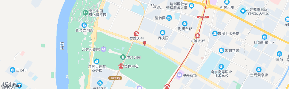 南京梦都大街乐山路_公交站地图_南京公交_妙搜公交查询2024