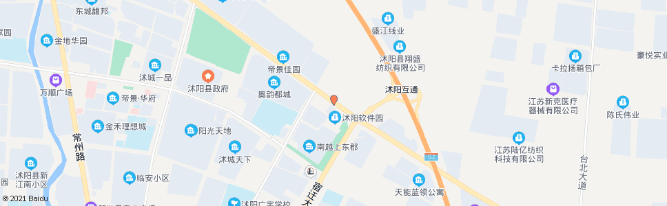 宿迁沭阳软件产业园_公交站地图_宿迁公交_妙搜公交查询2024