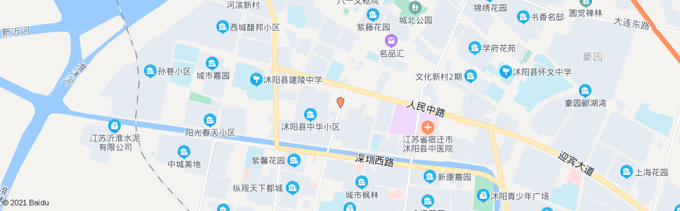 宿迁步行街东首_公交站地图_宿迁公交_妙搜公交查询2024