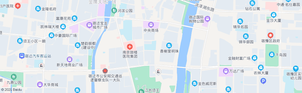 宿迁新实小_公交站地图_宿迁公交_妙搜公交查询2024