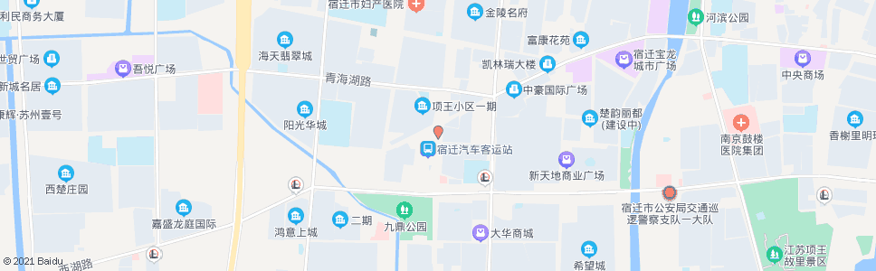 宿迁宿迁汽车客运站东门_公交站地图_宿迁公交_妙搜公交查询2024