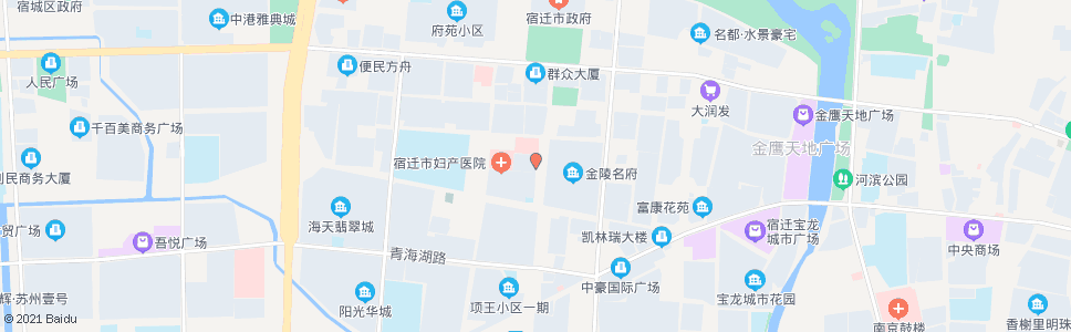 宿迁中心血站_公交站地图_宿迁公交_妙搜公交查询2024