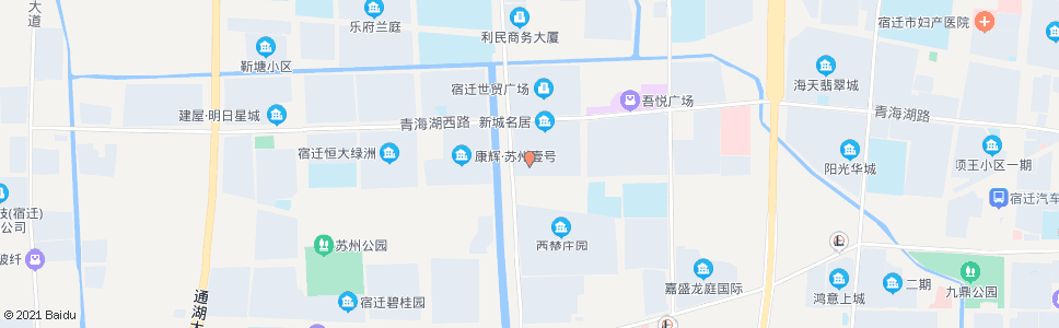 宿迁新城名居_公交站地图_宿迁公交_妙搜公交查询2024