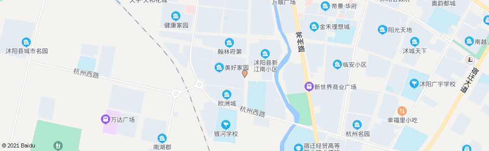 宿迁美好家园小区东门_公交站地图_宿迁公交_妙搜公交查询2024