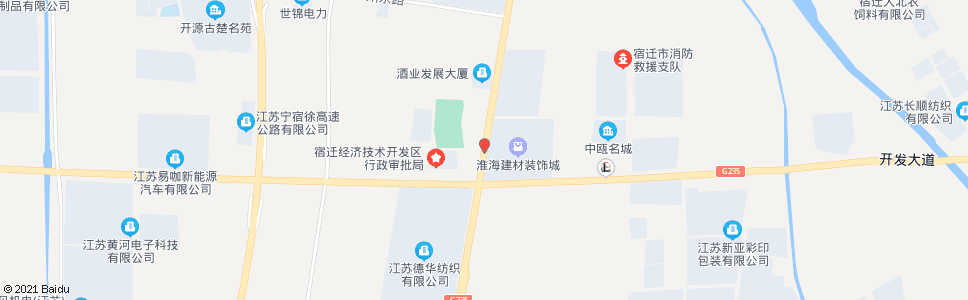 宿迁淮海建材城_公交站地图_宿迁公交_妙搜公交查询2024