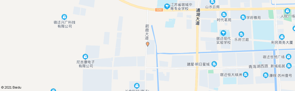 宿迁箭鹿集团(箭鹿大道)_公交站地图_宿迁公交_妙搜公交查询2024