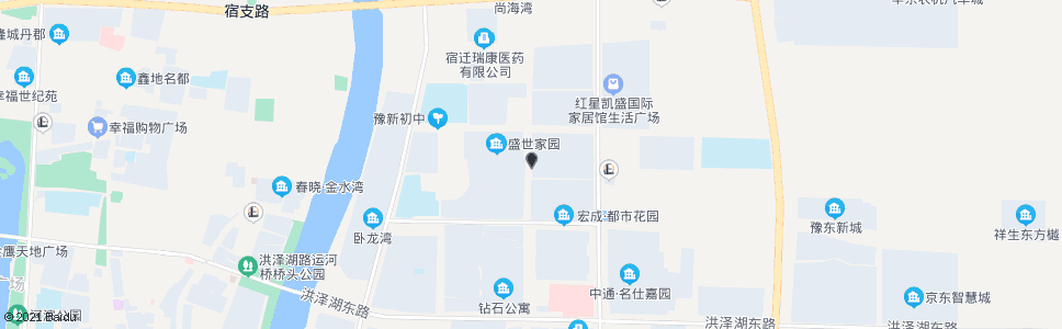 宿迁东城美域西门_公交站地图_宿迁公交_妙搜公交查询2024