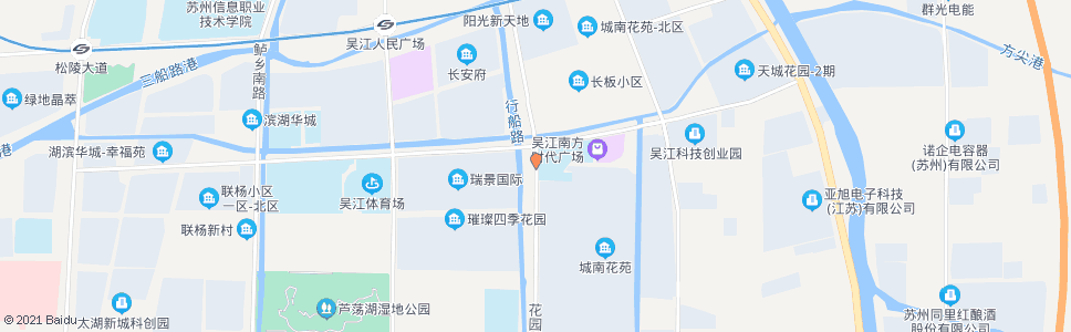 苏州花园路联杨路南_公交站地图_苏州公交_妙搜公交查询2024