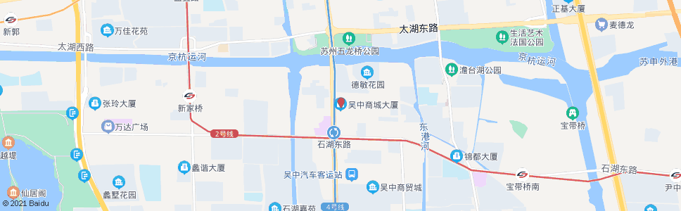 苏州盈港路城中北路(世纪联华)_公交站地图_苏州公交_妙搜公交查询2024