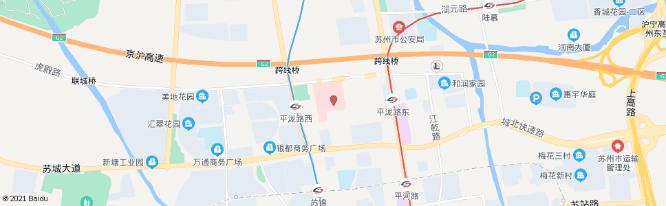 苏州仲雅苑东(附一院平江院区西)_公交站地图_苏州公交_妙搜公交查询2024