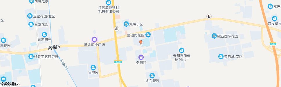 泰州京泰路街道办(永吉路)_公交站地图_泰州公交_妙搜公交查询2024