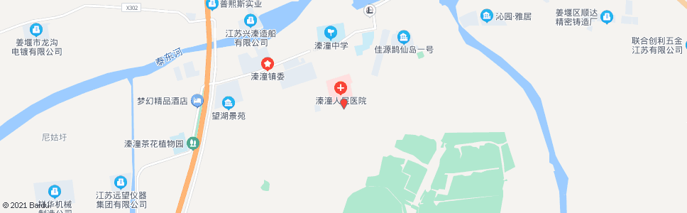 泰州溱潼医院_公交站地图_泰州公交_妙搜公交查询2024