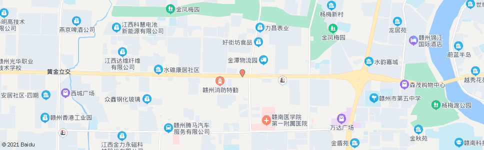 赣州金潭大道路口_公交站地图_赣州公交_妙搜公交查询2024