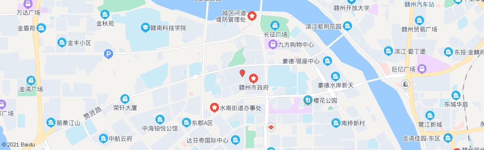 赣州黄金时代小区东门_公交站地图_赣州公交_妙搜公交查询2024