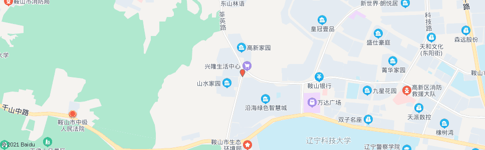 鞍山汇芳园_公交站地图_鞍山公交_妙搜公交查询2024