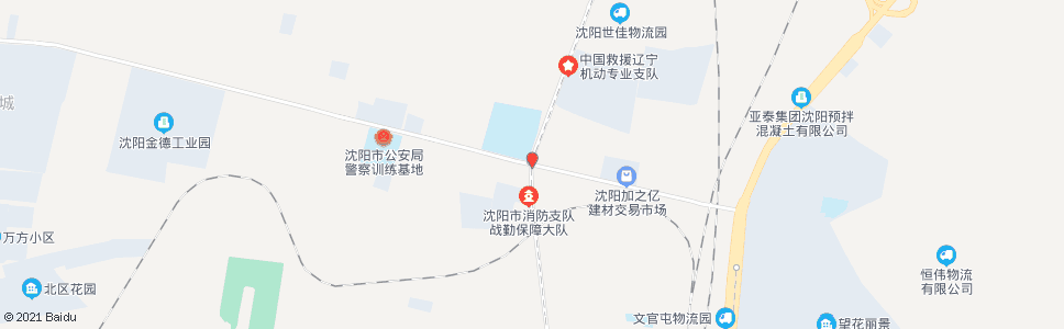 沈阳消防训练基地_公交站地图_沈阳公交_妙搜公交查询2024