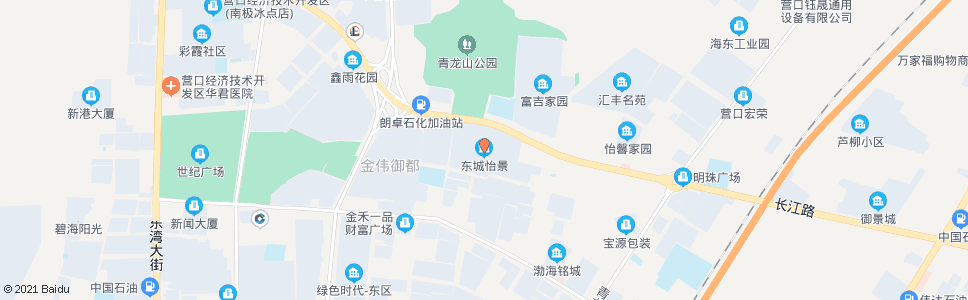 营口东城怡景(长江路)_公交站地图_营口公交_妙搜公交查询2024