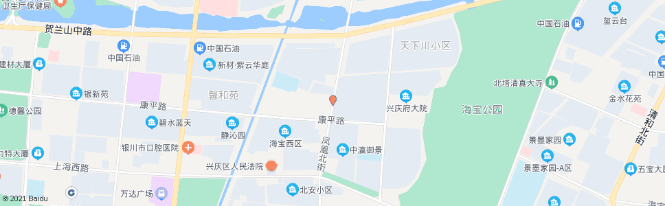 银川凤凰街康平路口_公交站地图_银川公交_妙搜公交查询2024