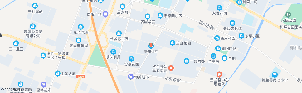 银川贺兰望都郡府_公交站地图_银川公交_妙搜公交查询2024