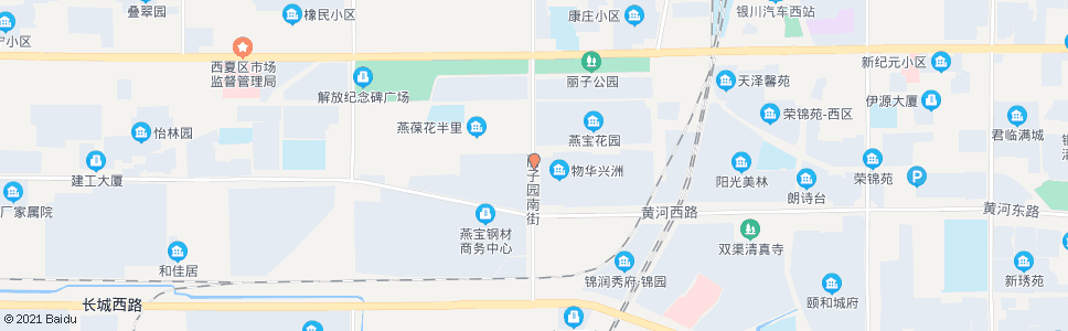 银川丽子园街黄河路口_公交站地图_银川公交_妙搜公交查询2024