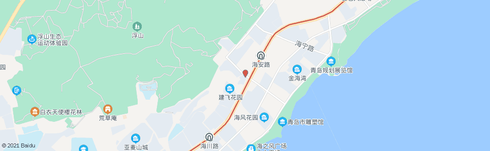 青岛梅岭西路海龙路_公交站地图_青岛公交_妙搜公交查询2024