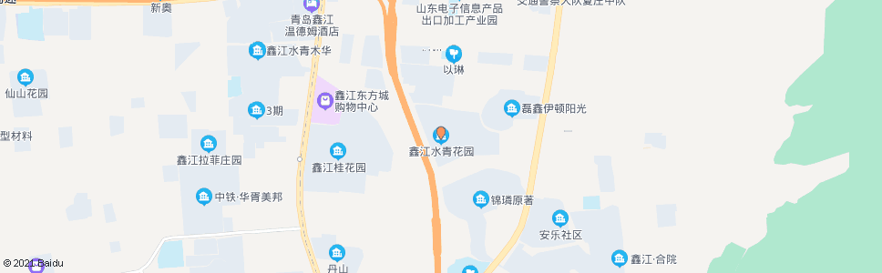 青岛王沙路水青花园_公交站地图_青岛公交_妙搜公交查询2024