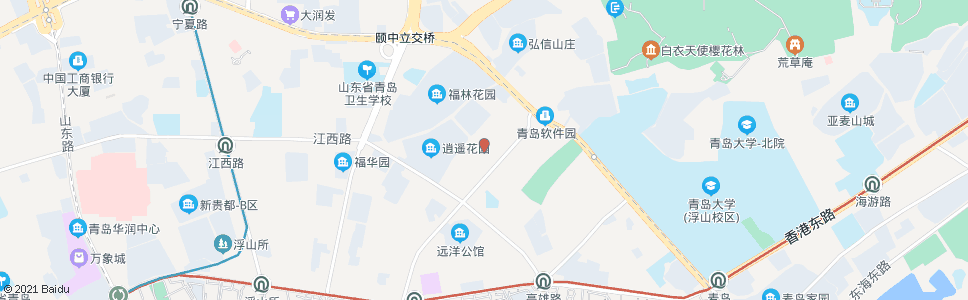 青岛逍遥二路(宁夏路)_公交站地图_青岛公交_妙搜公交查询2024