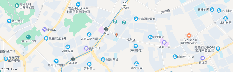 青岛合肥路宁安路_公交站地图_青岛公交_妙搜公交查询2024