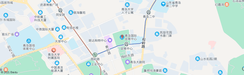 青岛远洋大酒店(会展中心)_公交站地图_青岛公交_妙搜公交查询2024