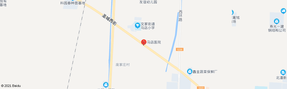 潍坊马店医院_公交站地图_潍坊公交_妙搜公交查询2024