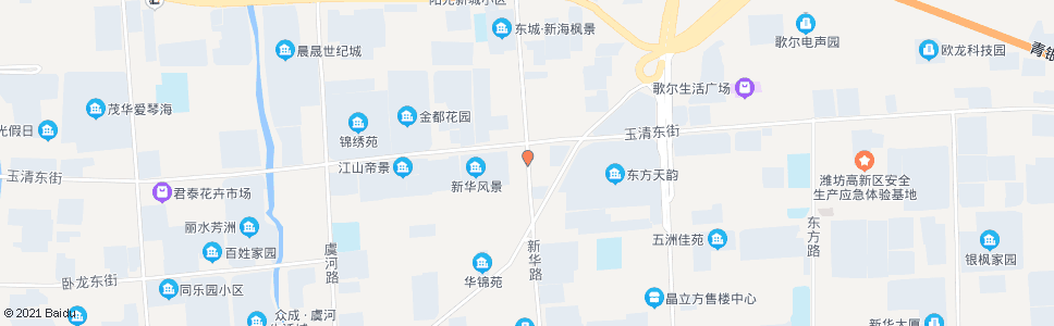 潍坊玉清街新华路口_公交站地图_潍坊公交_妙搜公交查询2024